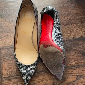 Christian Louboutin kitten heel pumps